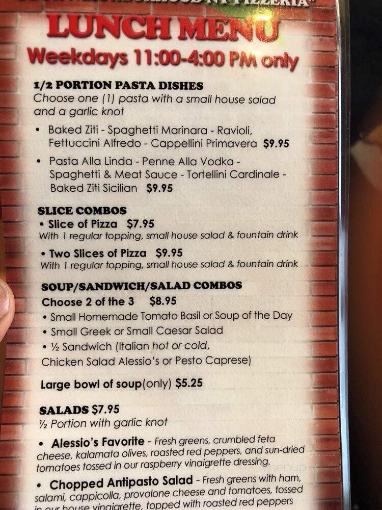 Alessio's Restaurant & Pizzeria - Cumming, GA menu_pic