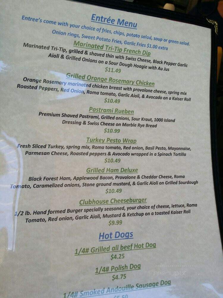 Almanor West Grill - Chester, CA menu_pic
