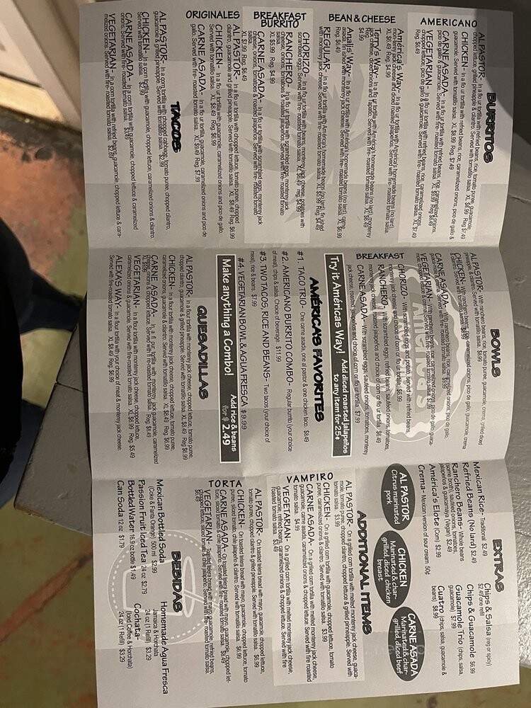 America's Taco Shop - Scottsdale, AZ menu_pic