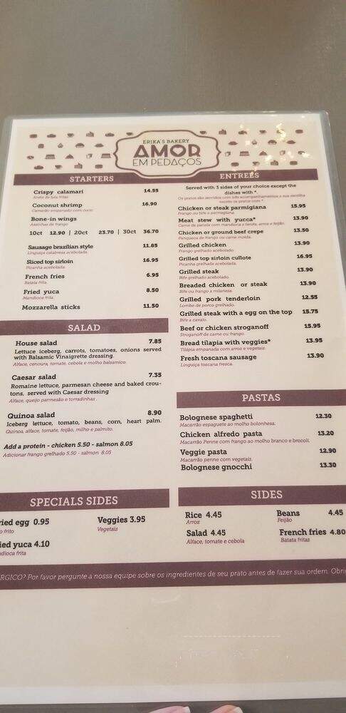 Amor em Pedacos Bakery - Orlando, FL menu_pic