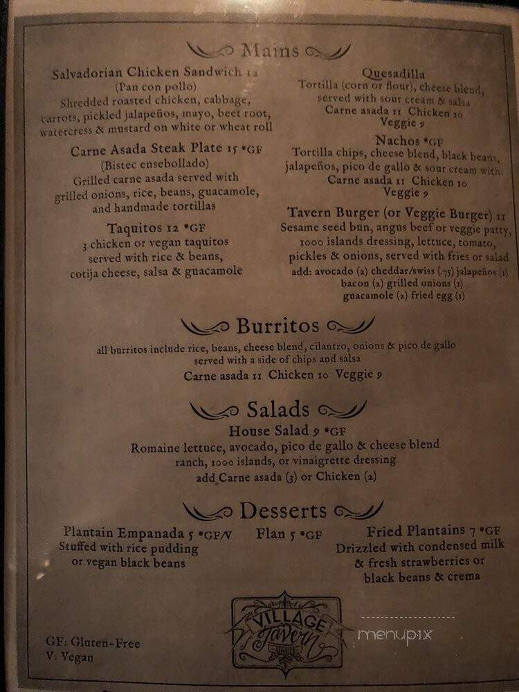 Atwater Village Tavern - Los Angeles, CA menu_pic