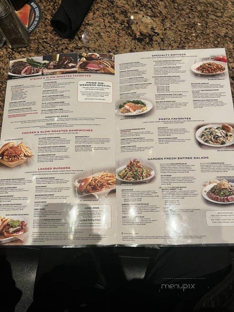 B.J.'s Brewhouse - Vienna, VA menu_pic