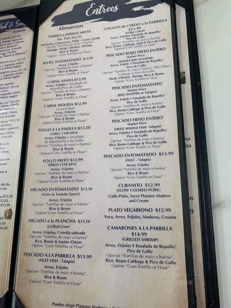 Baleadas Express - Covington, LA menu_pic