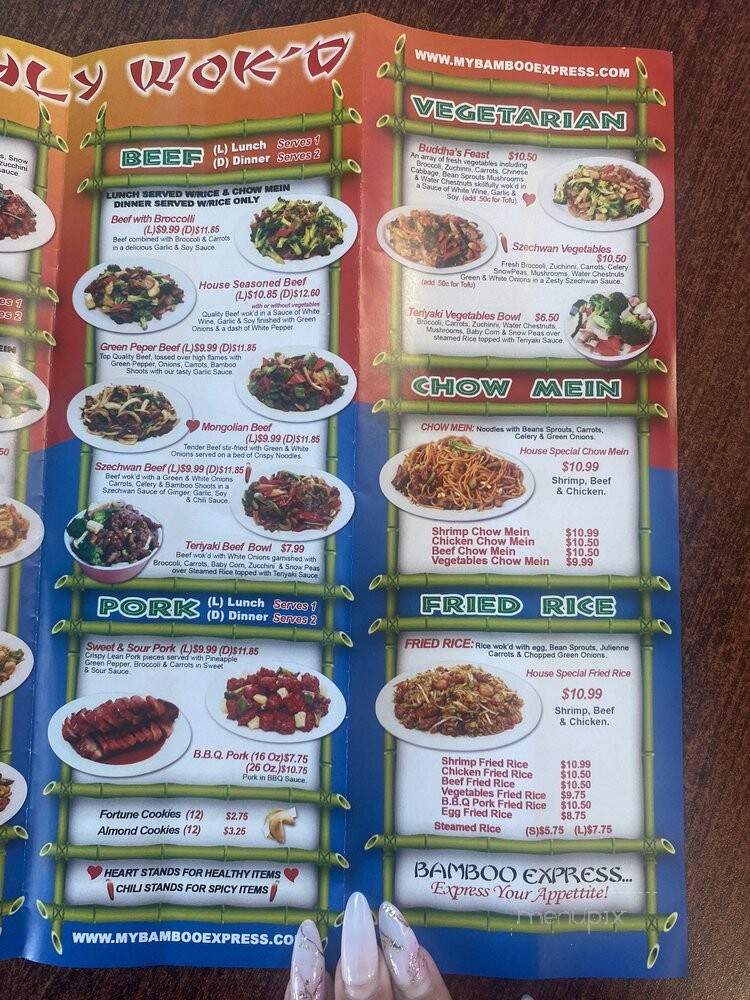 Bamboo Express & Chinese - Los Angeles, CA menu_pic