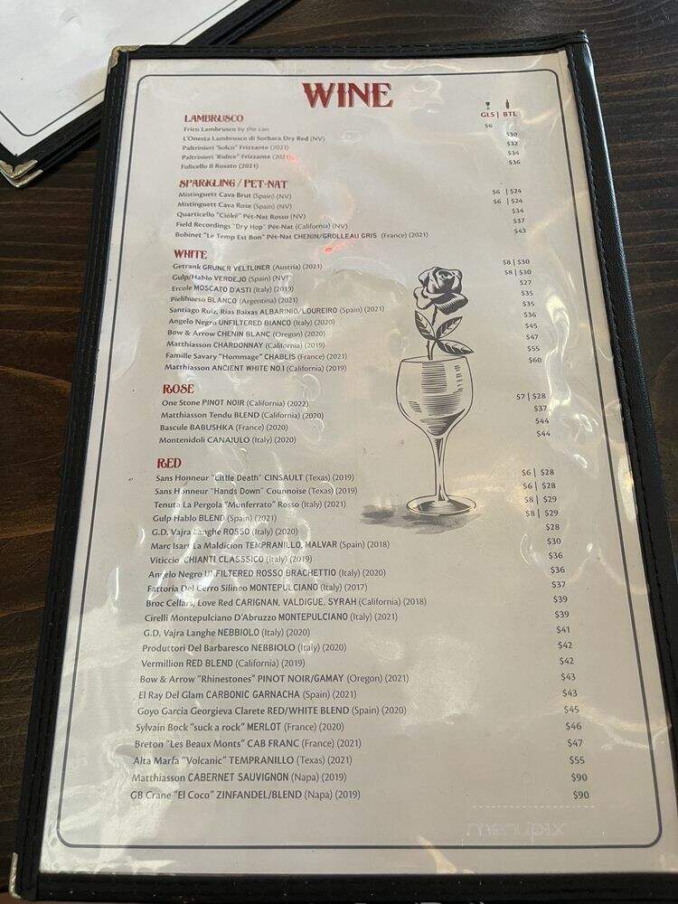 Barbaro - San Antonio, TX menu_pic