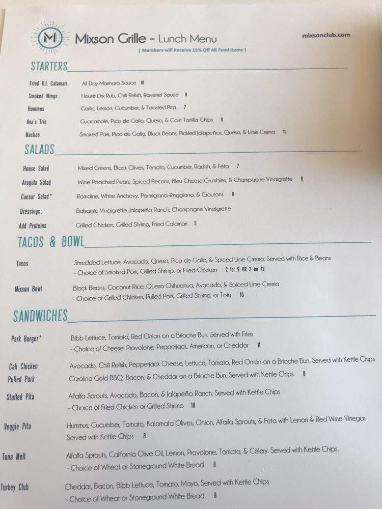 Basico - North Charleston, SC menu_pic