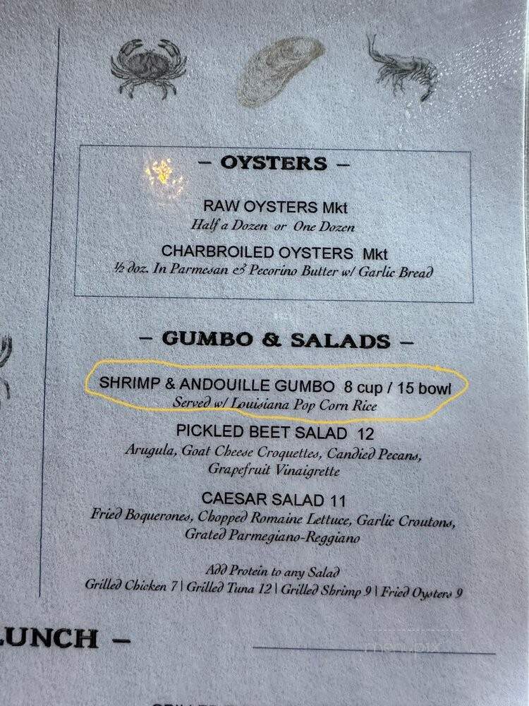 Basin Seafood & Spirits - New Orleans, LA menu_pic