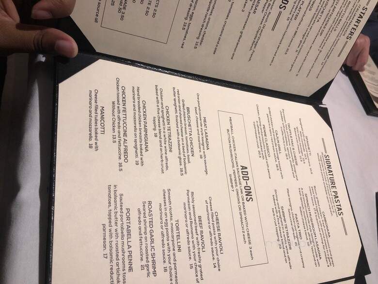 Benvenuto's Italian Grill - Fond Du Lac, WI menu_pic