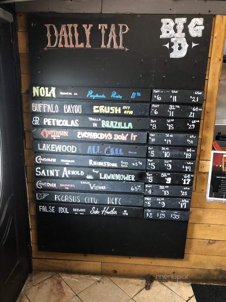 Big D Barbecue - Mansfield, TX menu_pic