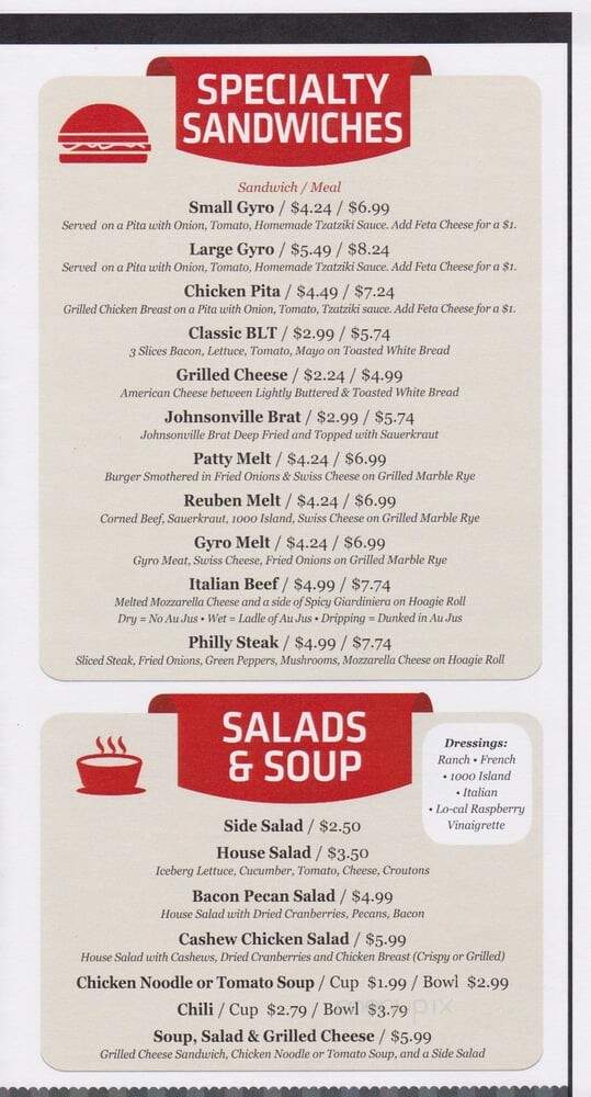 Big Deal Burgers & Custard - Milwaukee, WI menu_pic
