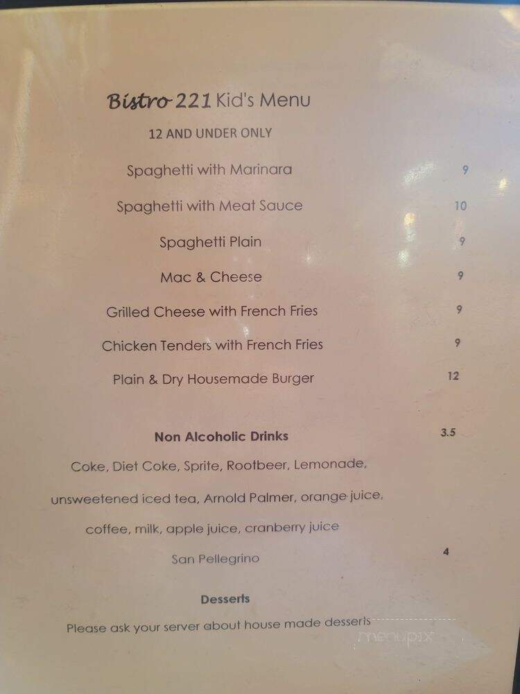 Bistro 221 - Nevada City, CA