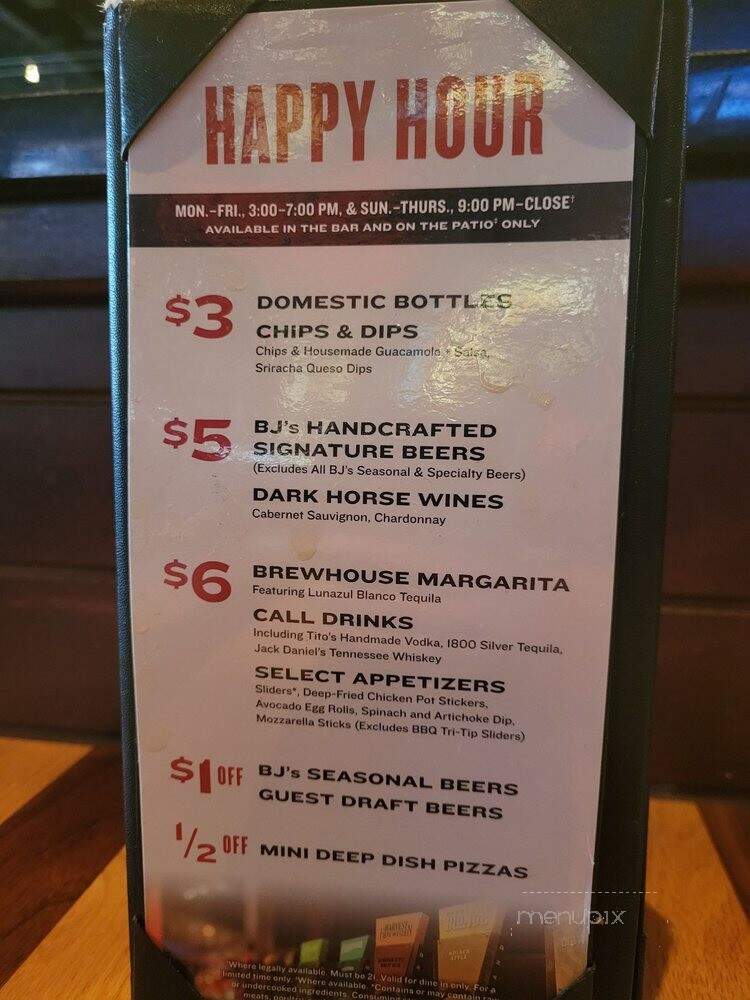 BJ's Restaurant and Brewhouse - Orlando, FL menu_pic