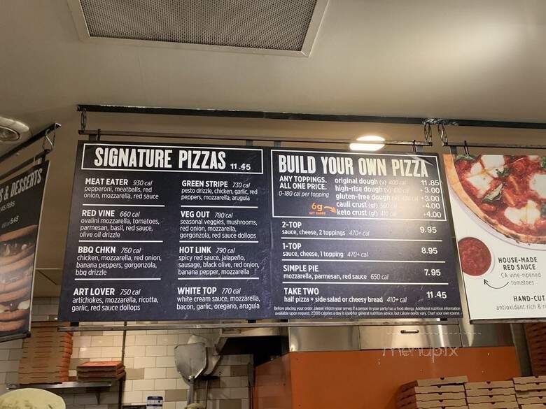 Blaze Pizza - Culver City, CA menu_pic