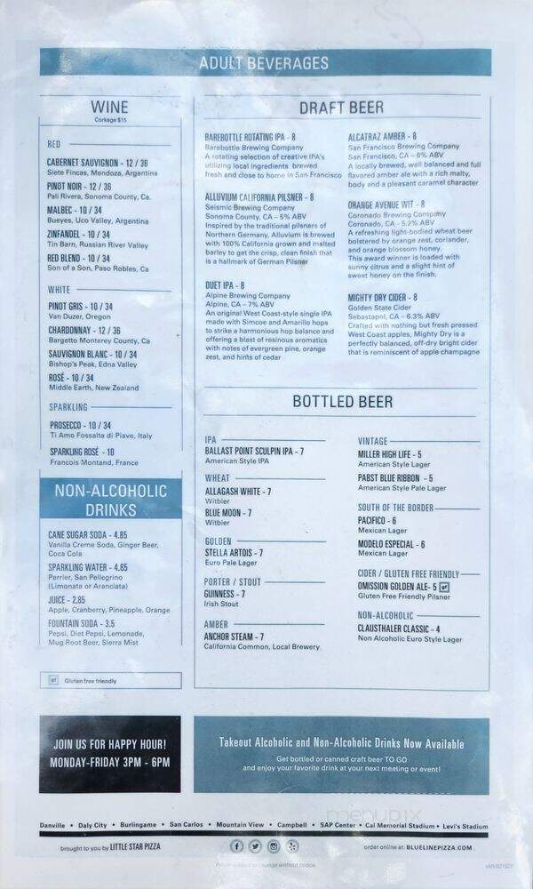 Blue Line Pizza - Mountain View, CA