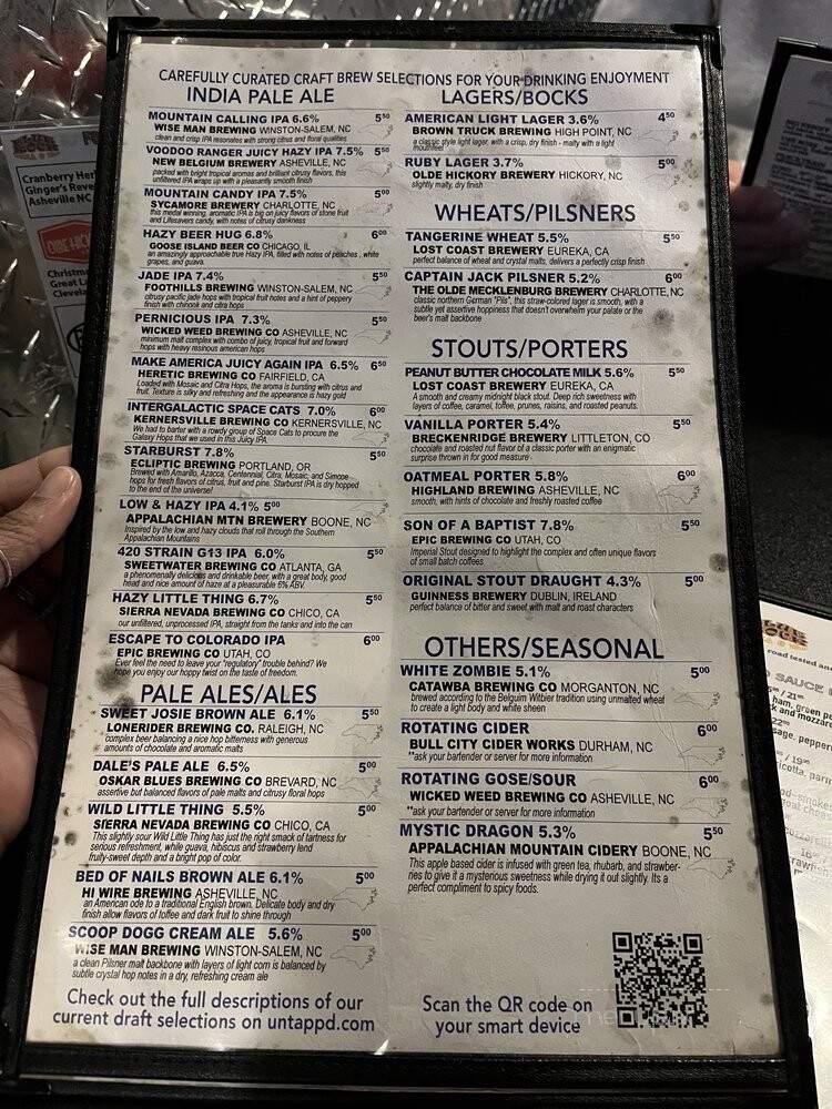Blue Rock Pizza and Tap - High Point, NC menu_pic