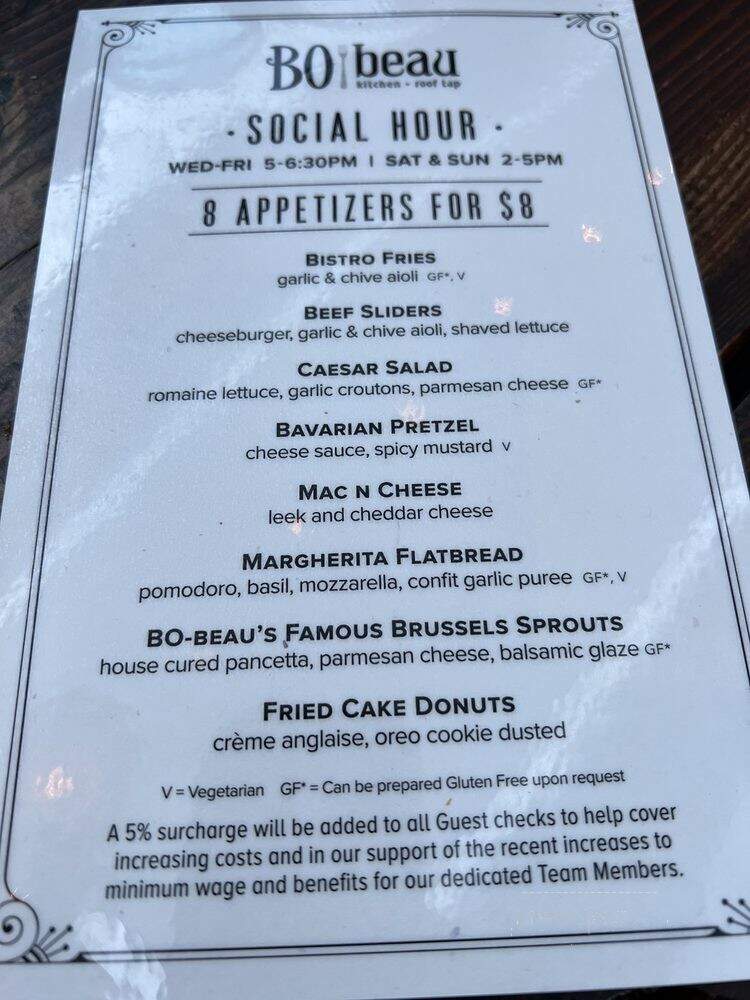 Bo-Beau Kitchen & Roof Tap - Long Beach, CA menu_pic