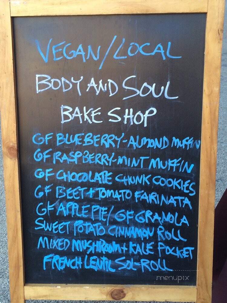 Body and Soul Bakery - New York, NY menu_pic