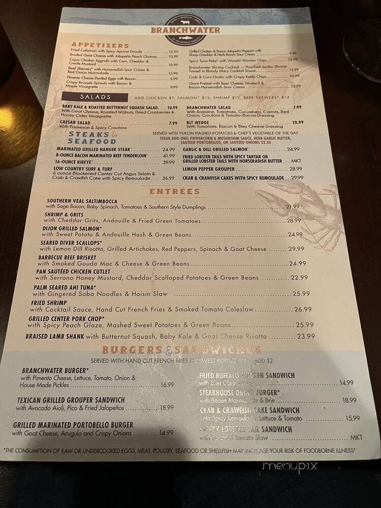 Branchwater - Cumming, GA menu_pic