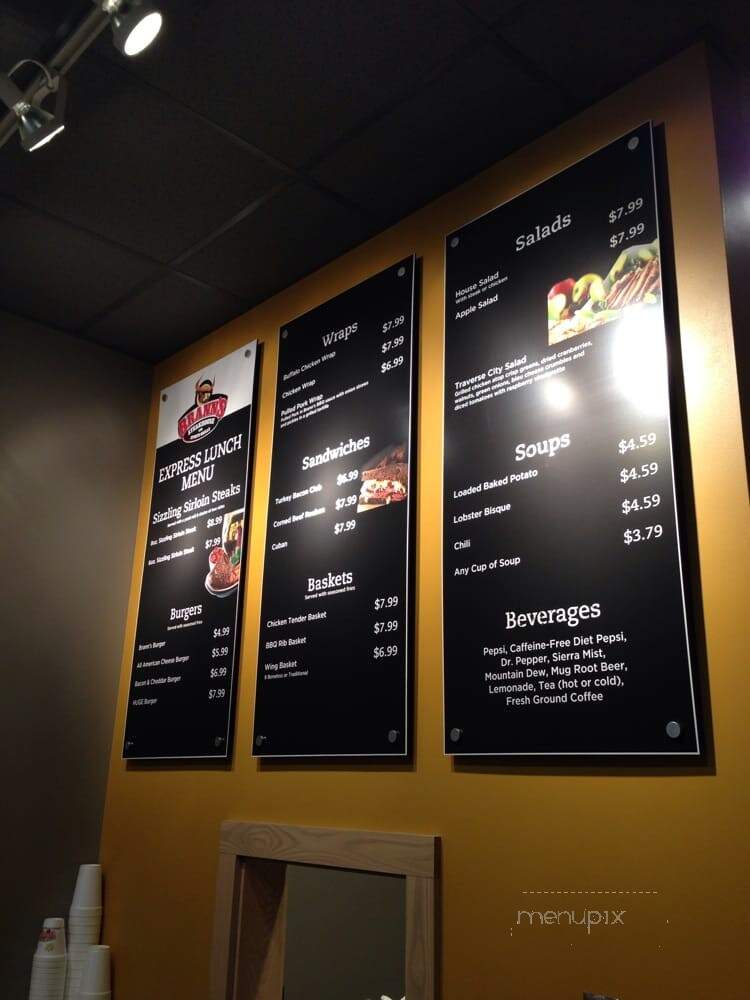 Brann's Steakhouse & Sports Grille - Bay City, MI menu_pic