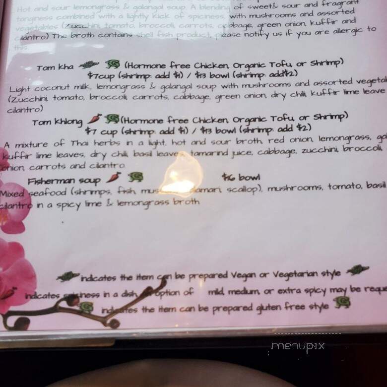 Bunn Thai Bistro - Grover Beach, CA menu_pic