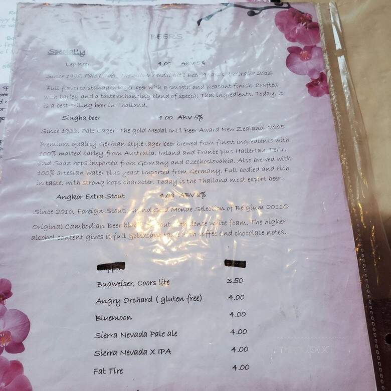 Bunn Thai Bistro - Grover Beach, CA menu_pic