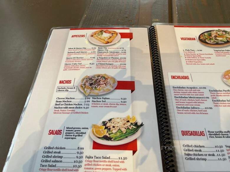 Cabo Sol - Cedar Rapids, IA menu_pic