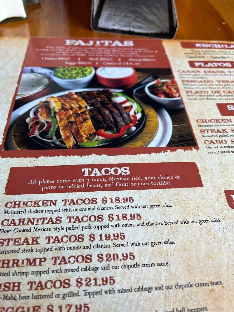 Cabo Wabo Cantina - Los Angeles, CA menu_pic