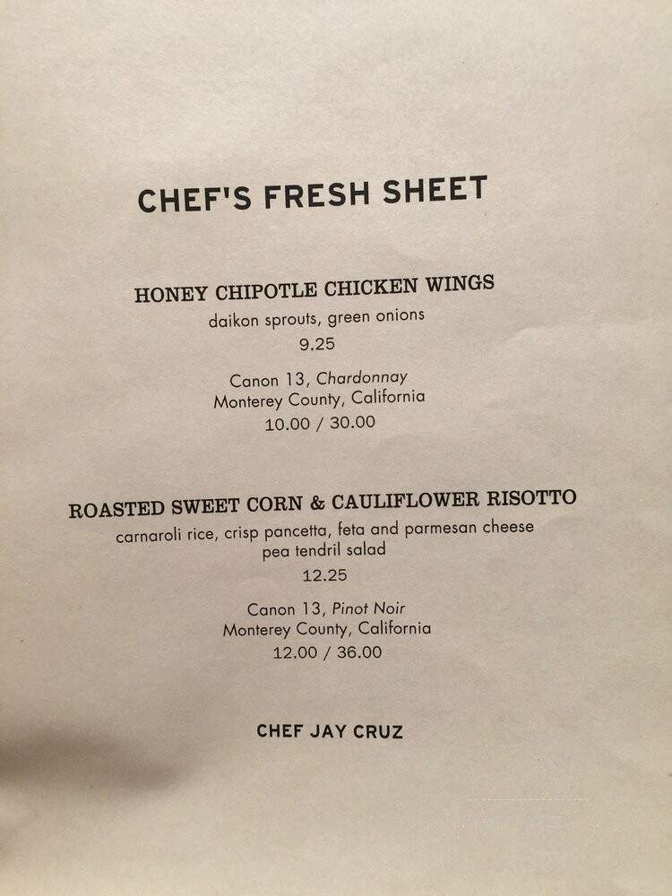 Cafe Bistro - Nordstrom Palo Alto - Palo Alto, CA menu_pic
