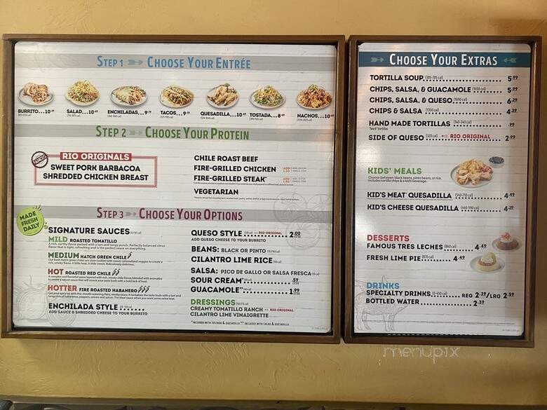 Cafe Rio Mexican Grill - Lakewood, CO menu_pic