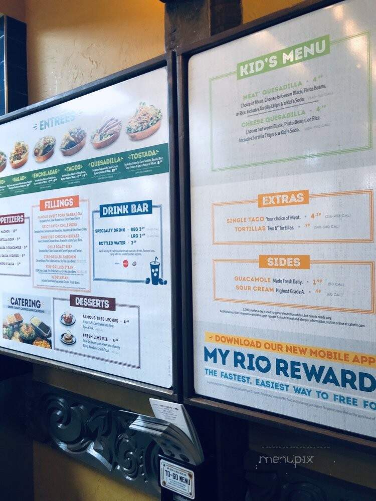 Cafe Rio Mexican Grill - Centennial, CO menu_pic