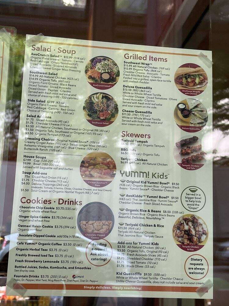 Cafe Yumm - Seattle, WA menu_pic