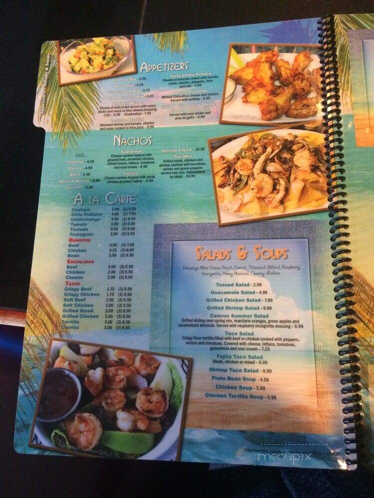 Cancun Lagoon - Gallatin, TN menu_pic