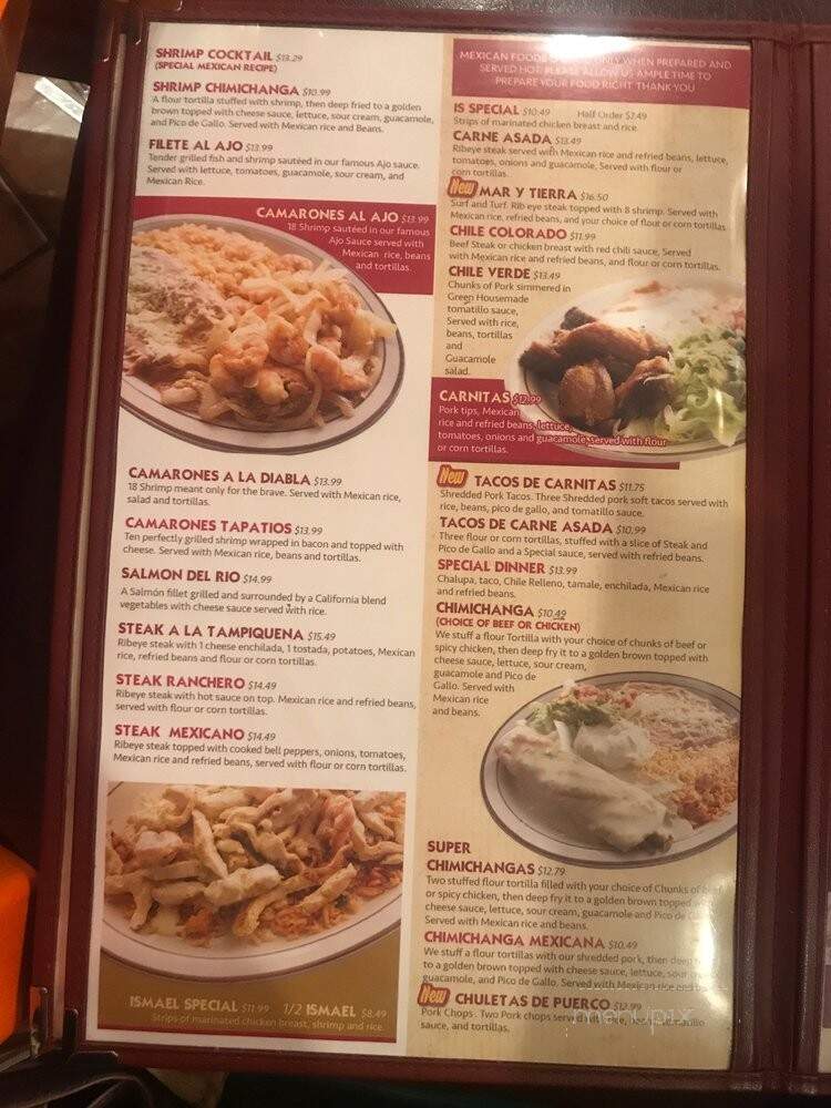 Cancun Mexican Grill - Saline, MI menu_pic