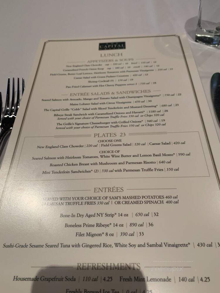 Capital Grille - Cincinnati - Cincinnati, OH menu_pic