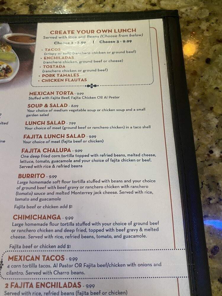 Celentro's - Willis, TX menu_pic