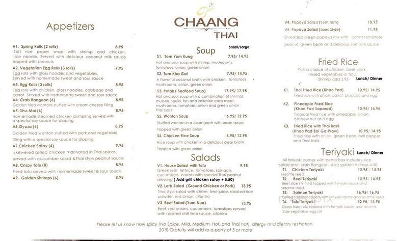 Chaang Thai - Colorado Springs, CO