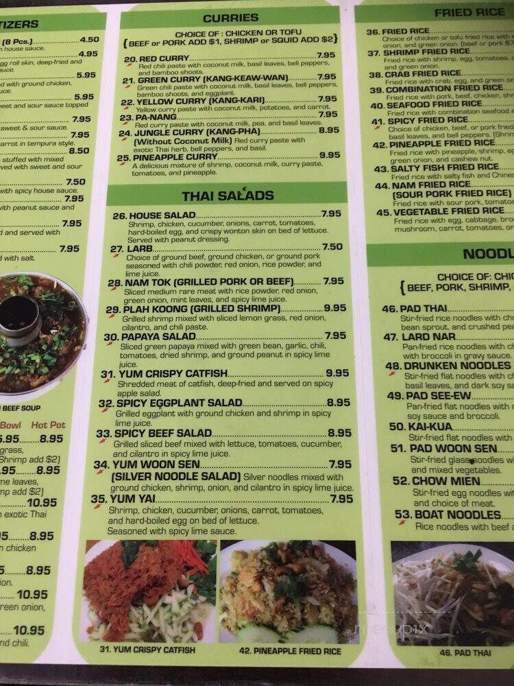Chai Thung Thai - Sun Valley, CA menu_pic
