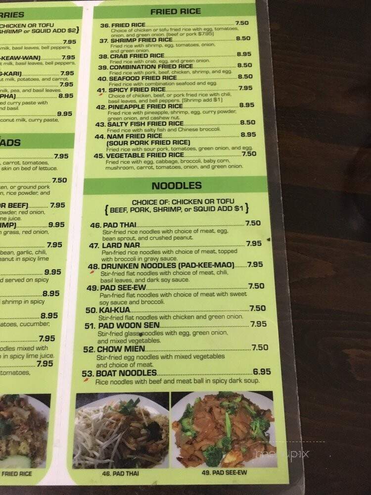 Chai Thung Thai - Sun Valley, CA menu_pic