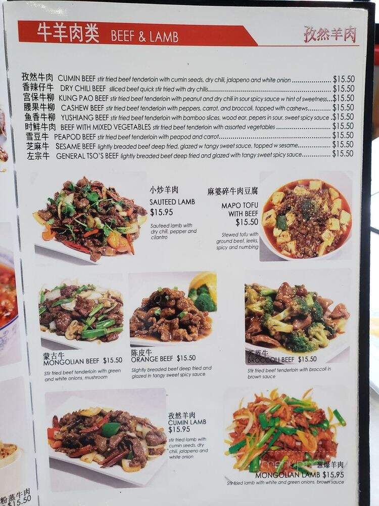 Chengdu Impression - Chicago, IL menu_pic
