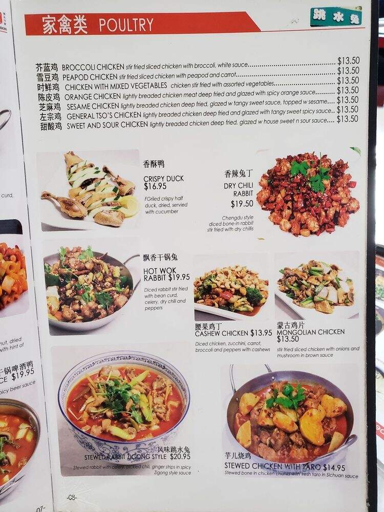 Chengdu Impression - Chicago, IL menu_pic