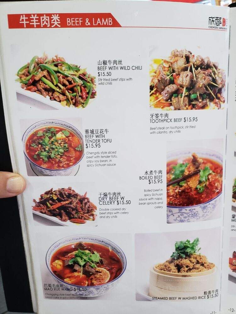 Chengdu Impression - Chicago, IL menu_pic