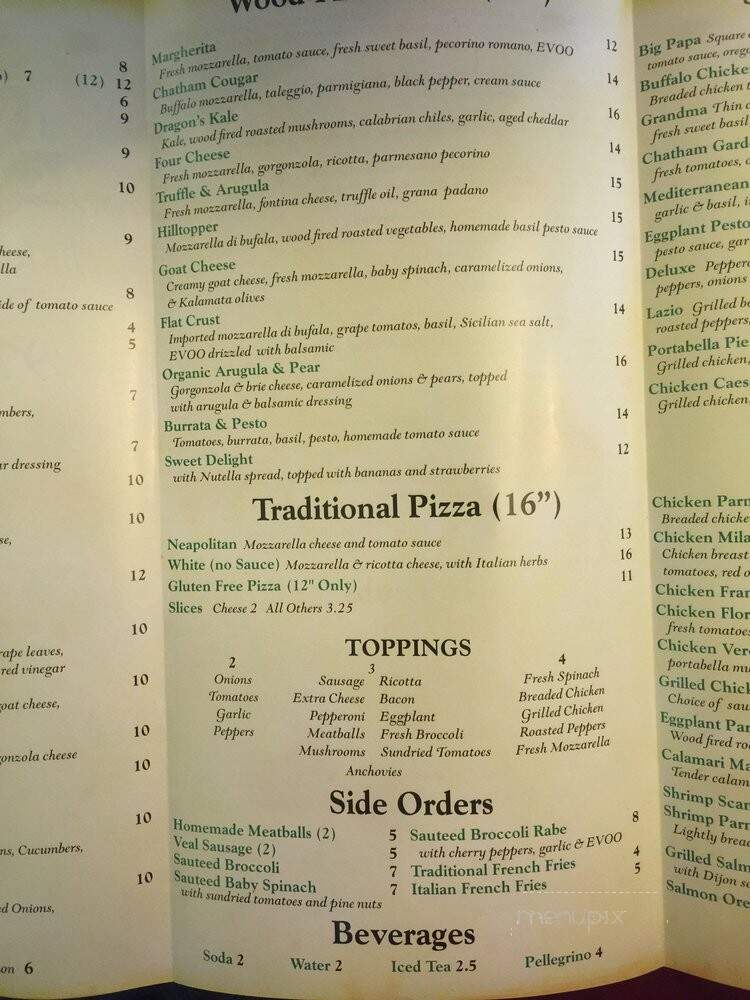 Chianti Pizzeria - Madison, NJ menu_pic
