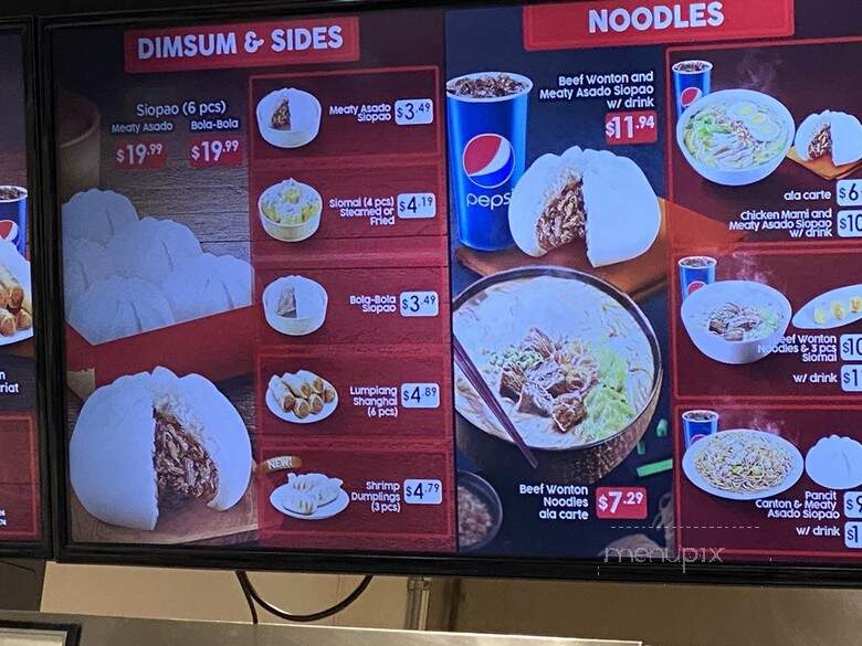 Chowking - Las Vegas, NV menu_pic