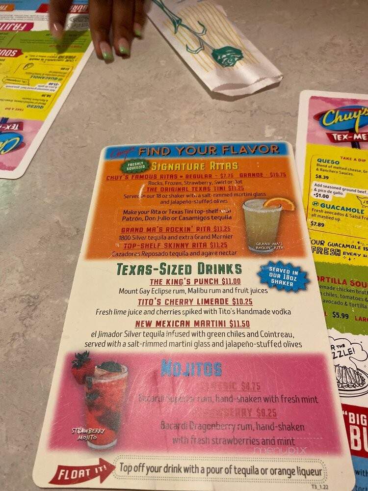 Chuy's - Raleigh, NC menu_pic