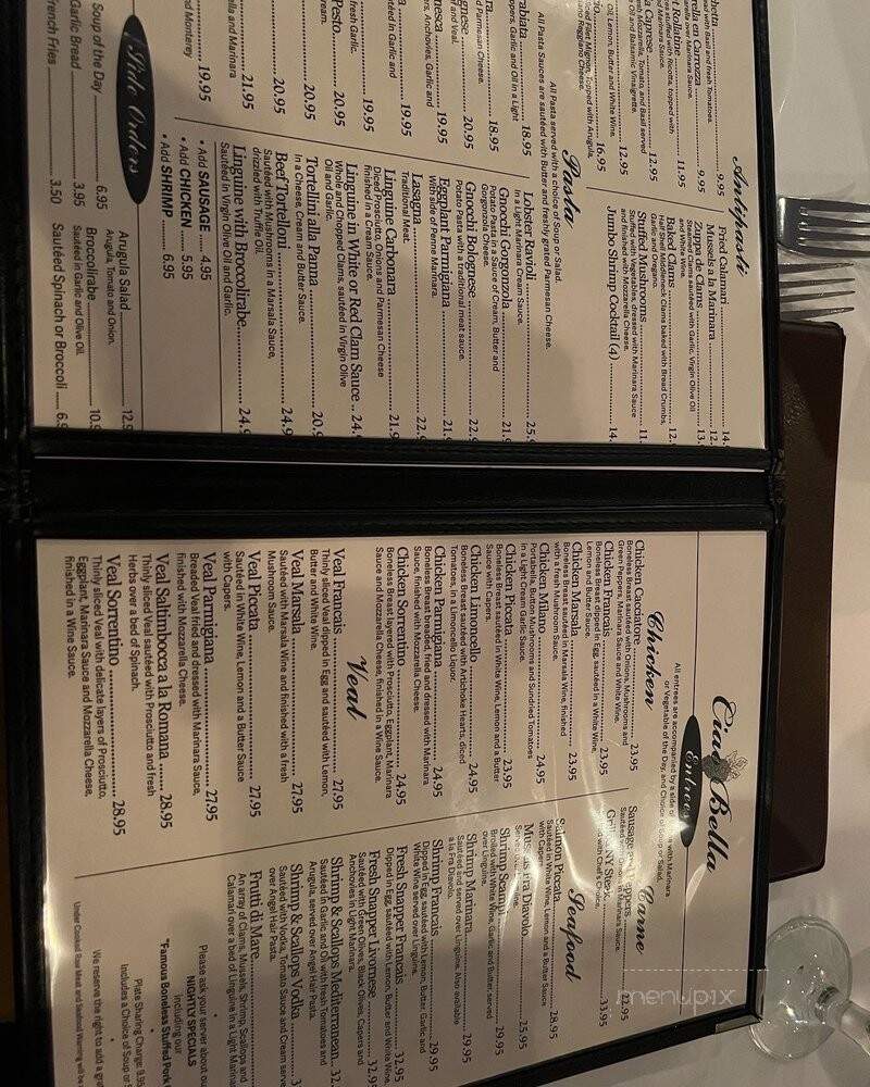 Ciao Bella Ristorante Italiano - Marco Island, FL menu_pic