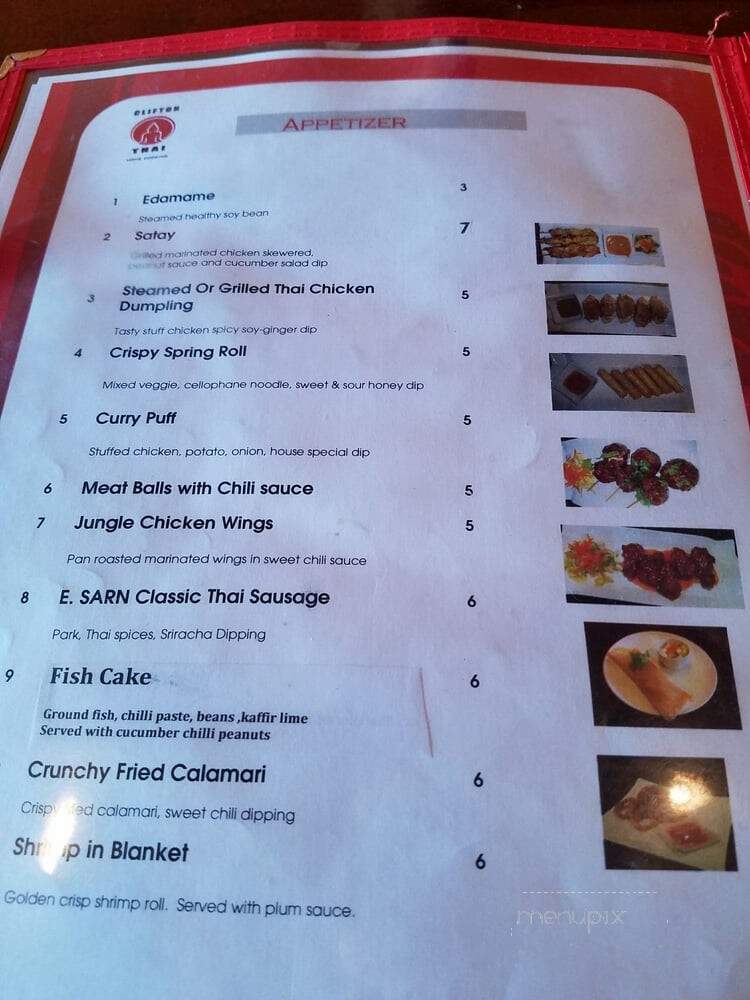 Clifton Thai Restaurant - Clifton, NJ menu_pic