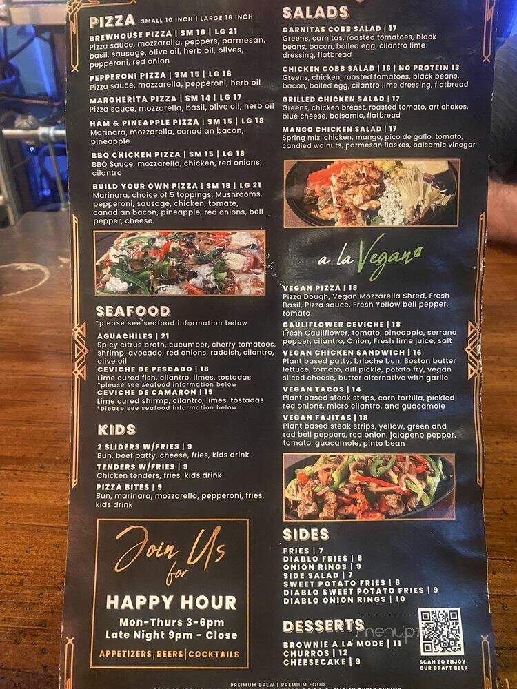 Congregation Ale House - Azusa, CA menu_pic