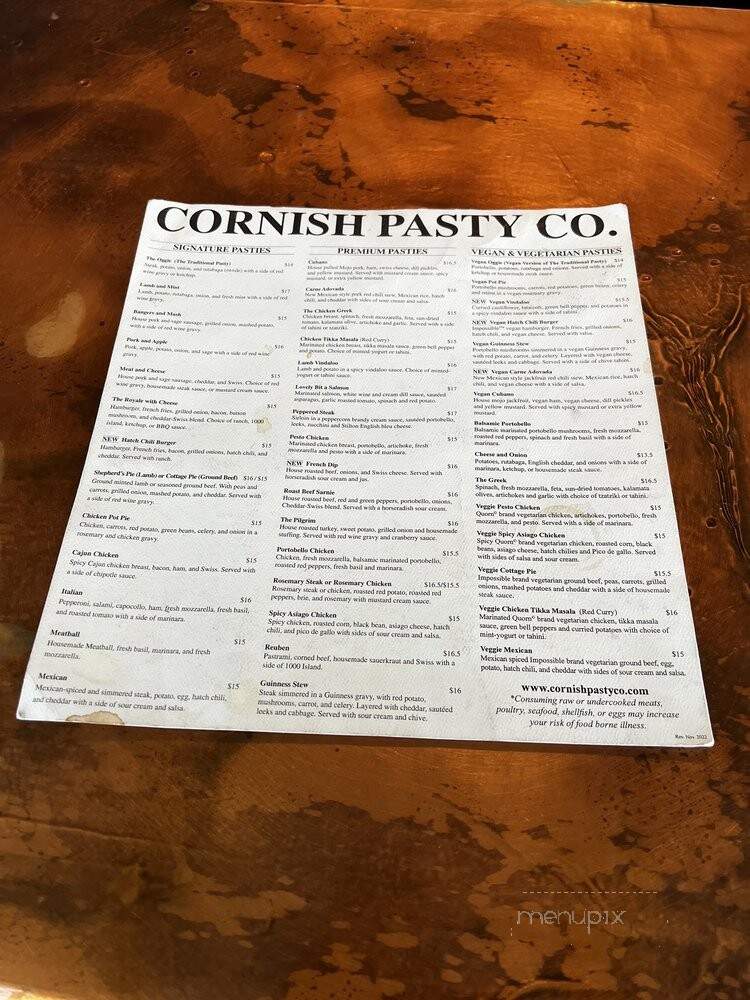 Cornish Pasty Co. - Scottsdale, AZ