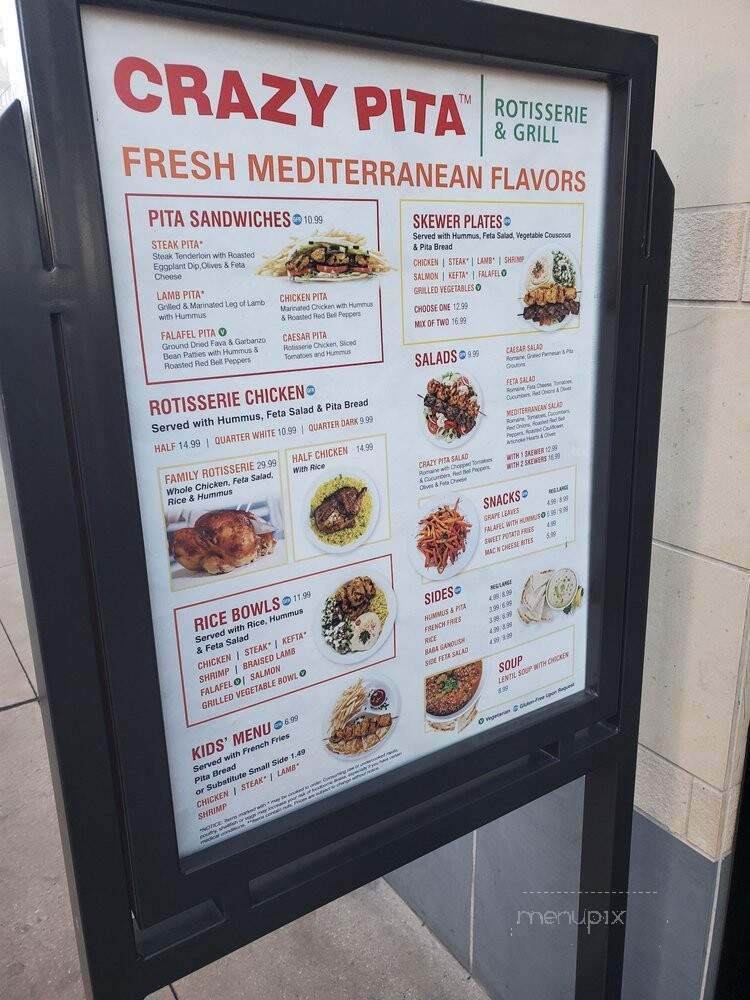Crazy Pita Rotisserie & Grill - Las Vegas, NV menu_pic