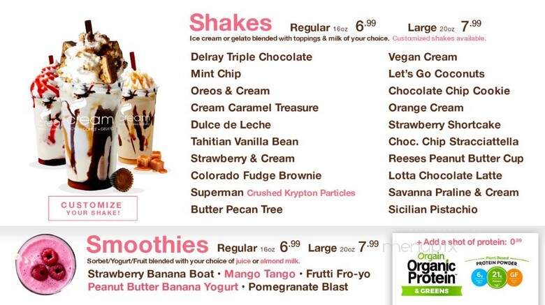 Cream Frozen Yogurt & Cafe - Delray Beach, FL menu_pic